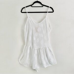 Victoria’s Secret Intimate Romper M NWT RARE 70s Vintage Crown Honeymoon White
